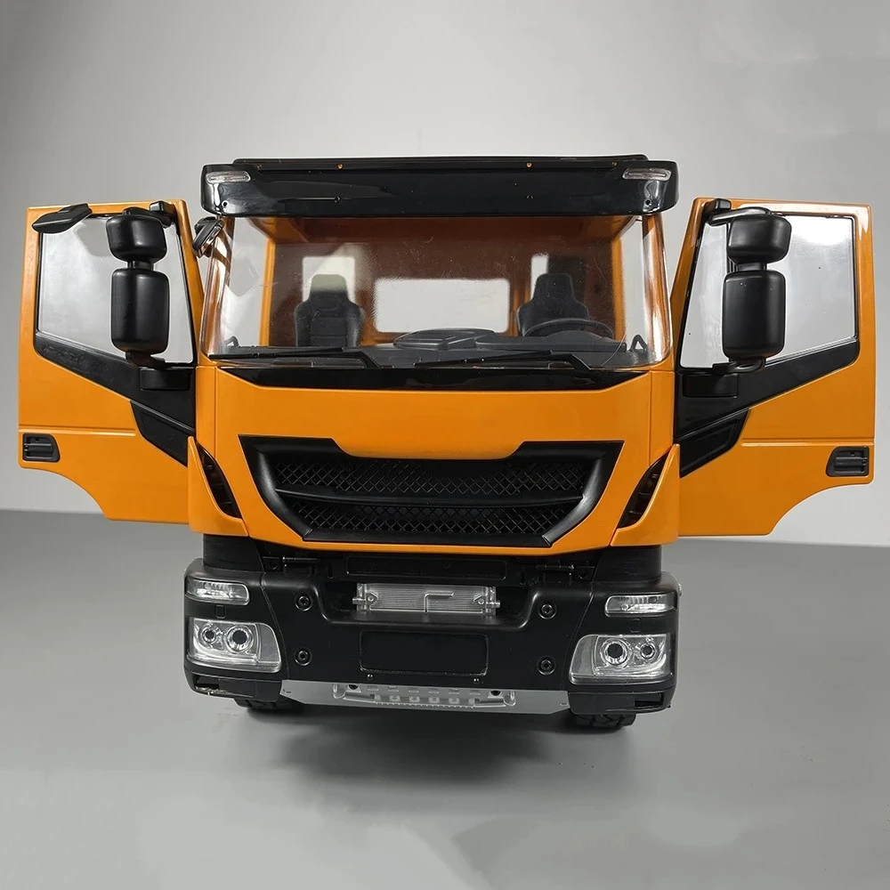 4x4 RCトラック 1/14 油圧式RCダンプトラック デフロック付き ライト＆サウンドシステム メモトコントロール カーモデル おもちゃ 男の子向け