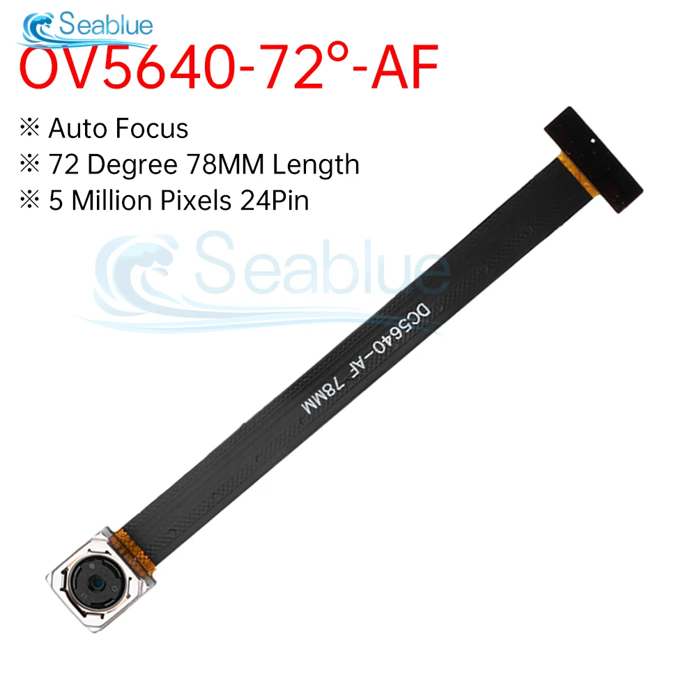 New 78MM OV5640 Camera Module 68 72 120 160 Degree Auto Focus AF High-definition 5 Million Pixels 24PIN DVP MIP I Interface