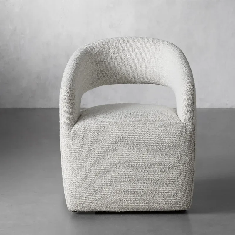 Nordisch, leichter Luxus, speziell geformt, Designer, Stoff, Sofastuhl, einfache Mahlzeit