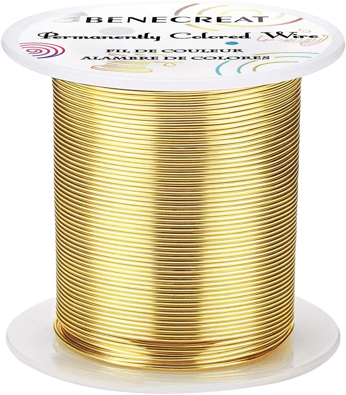 1Roll 0.6mm 0.8mm 1.0mm 7 Colors Tarnish Resistant Copper Wire Jewelry Beading Wire for Beading Wrapping Jewelry Craft Making