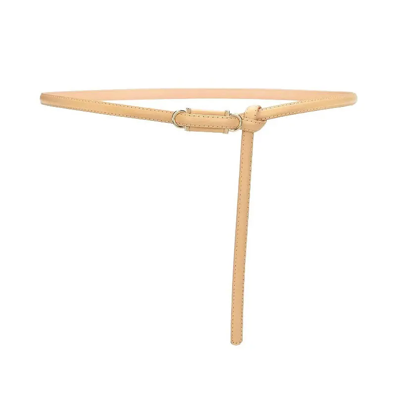 معقود حزام صغير المرأة تنوعا معطف الزخرفية فستان البدلة cinched الخصر المرأة حزام رقيقة خمر #3