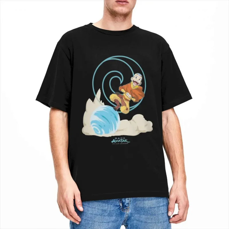 Avatar- The Last Airbender Aang Apparel Shirt for Men Women Air Nomads Fashion Cotton Adult Tee Shirts