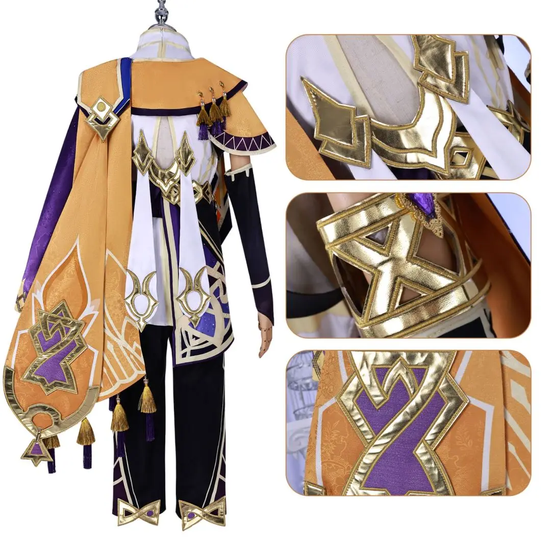 In Voorraad XS-3XL Sethos Cosplay Genshin Kostuum Pruik Anime Spel Halloween Feest Outfits Voor Mannen Vrouwen