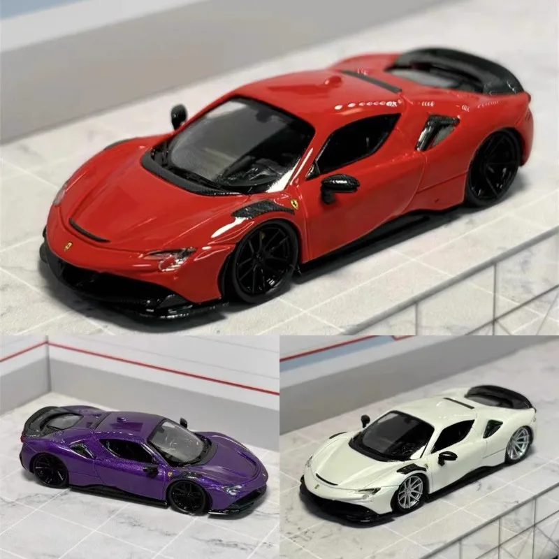 

В наличии: 1:64 novitec SF90 Leaping Horse, литая под давлением модель автомобиля из сплава, игрушка в подарок для мальчика, декоративный предмет для взрослых.