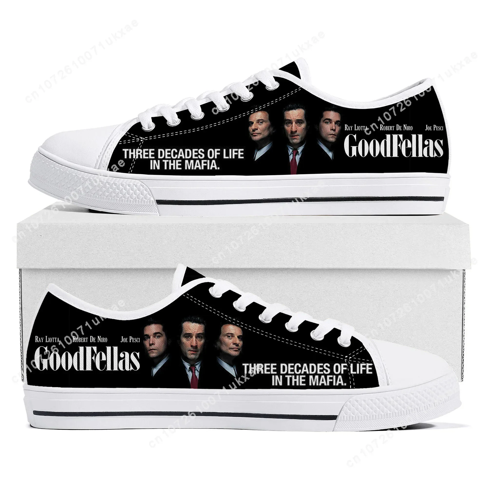 Good fellas Low Top Sneakers Herren Damen Teenager hochwertige Robert de Niro Leinwand Sneaker Paar Freizeit schuhe maßge schneiderte Schuh