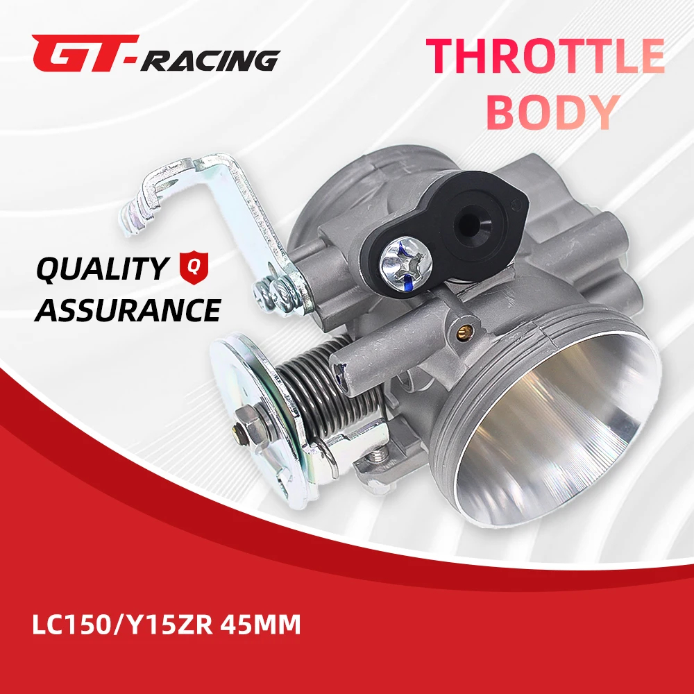 

Racing Throttle Body 33-45mm for R15 V1 V2 LC150 Y15ZR Sniper150 Exciter150 MX King Dual Injector Manual Valve