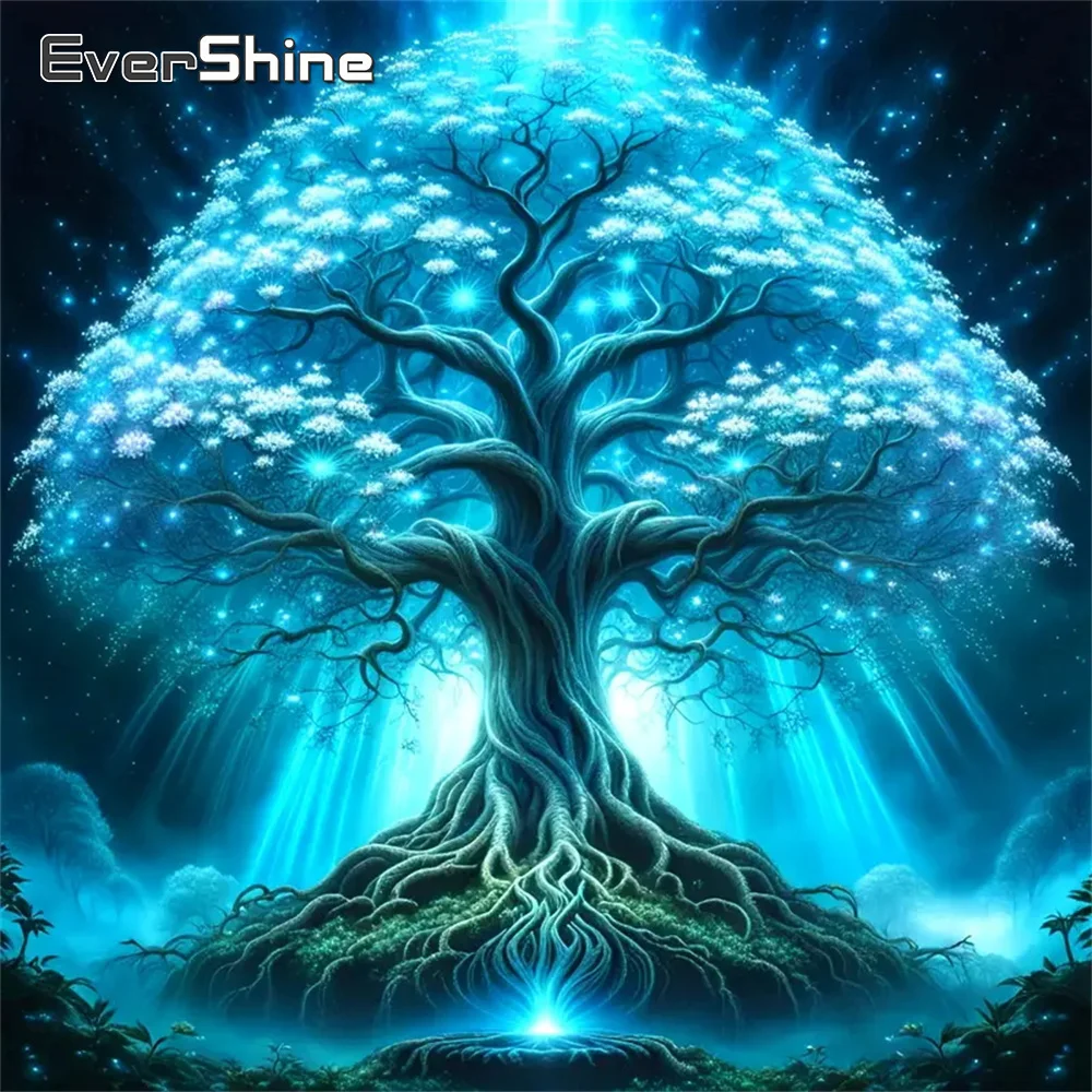 Evershine DIY Diamant Malerei Baum des Lebens Landschaft Kreuz Stich Kits Handarbeiten Diamant Mosaik Neue Ankunft Dekor für Zuhause