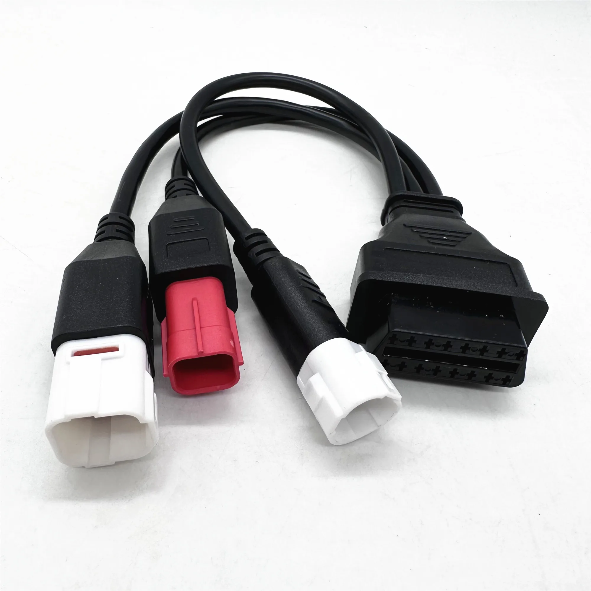 

3 IN 1 Motorcycle Diagnostic Connector Cable For Yamaha 3pin 4pin for honda 6pin OBD2 Cable Adapter OBD 2 Motor Extension cable