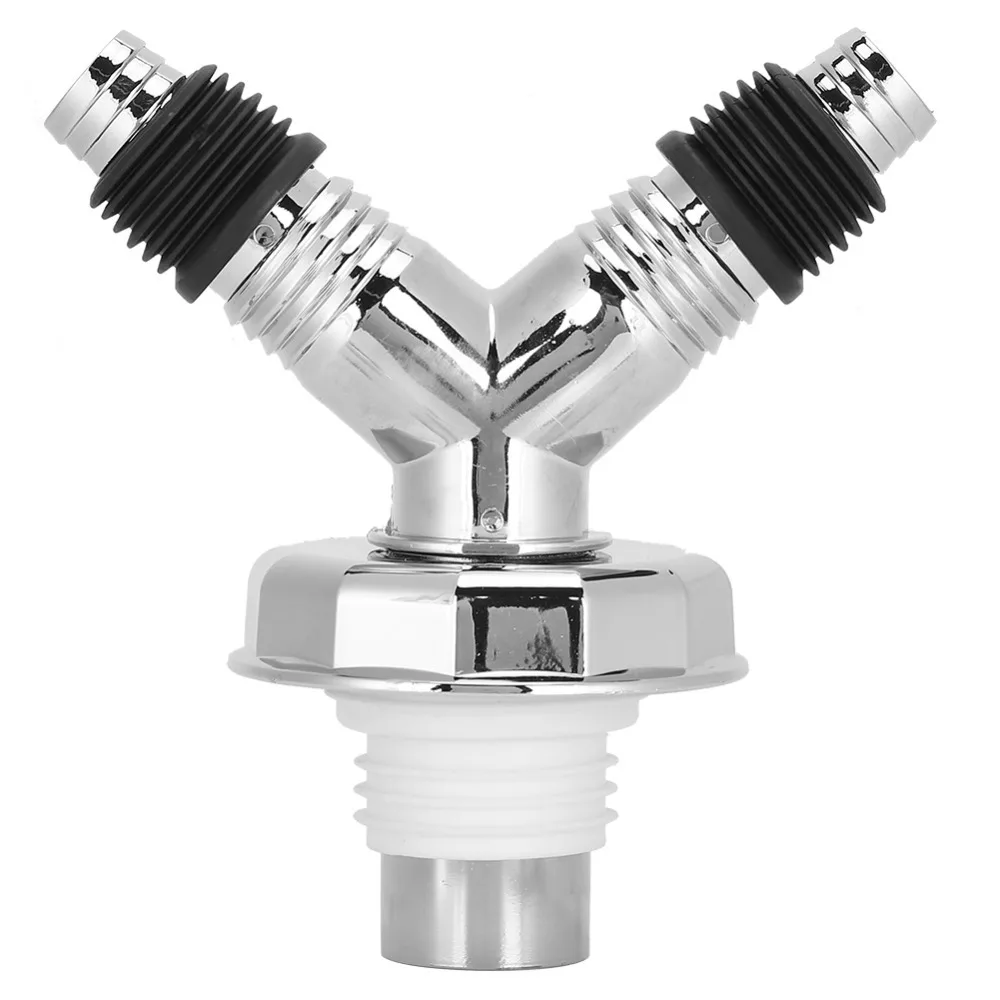 ABS Material Y Pipe Connector with Trap Seal Waste Outlet Cover Drain Tee Joint Fits 40/50mm PVC Pipe and 32-46mm Floor Drain