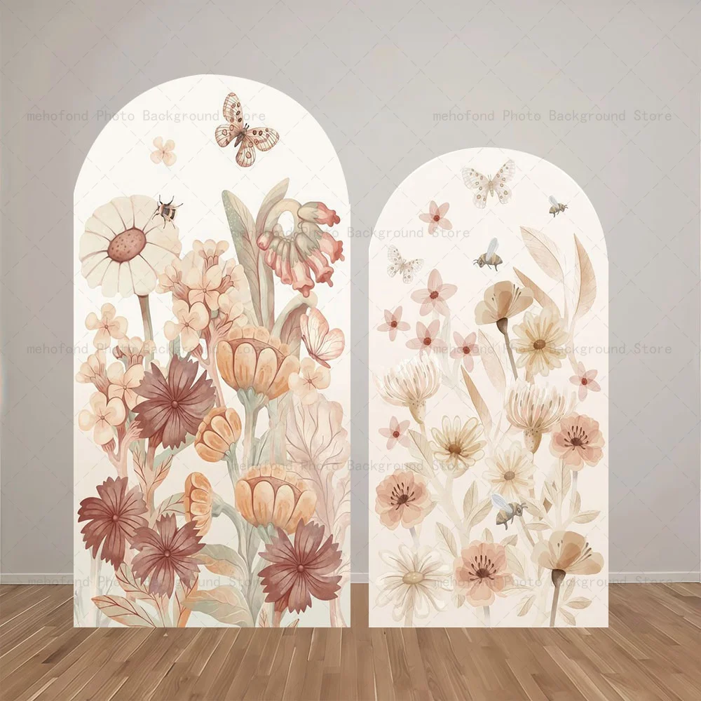 

Мехофонд арка фон красочный цветок бабочка пчела дети детский день рождения декор студийный фон для фотосъемки