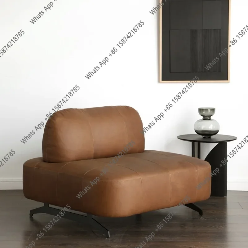 J Italian Modular Sofa Tofu Blocks Free Combination Antique Single Person Without Armrests Antique Silicone Dutch Sofa