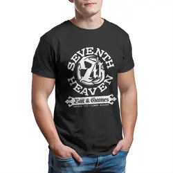Vintage Sector 7 Seventh Heaven Bar T Shirts Final Fantasy Cloud Vii 100% Cotton plus size Clothes Crazy Printing T-Shirt