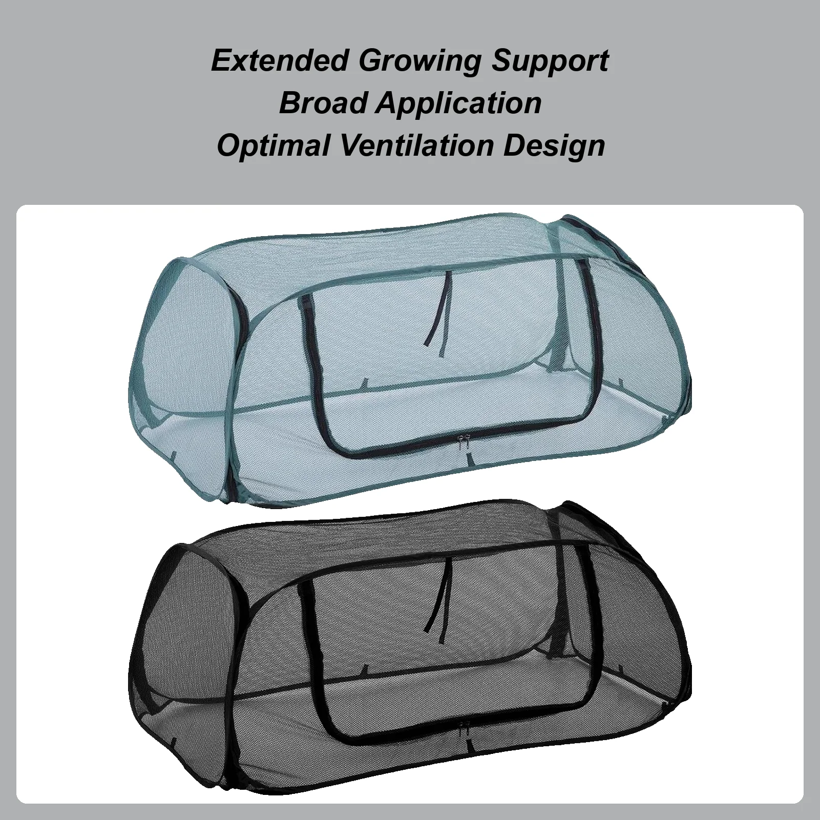 

Pop-up Plant Flower Box Cover For Raised Beds Breathable Mesh Netting Raised Garden Bed Covers Anti Frost Mini Greenhouse Cover