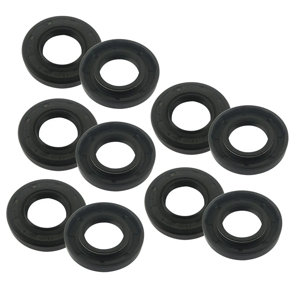 12x19x5/12x20x5/12x24x5/12x25/26/27/28*7/8/10/12x30x7/12x35x7mm 10pcs TC/NBR Type Skeleton Oil Seal Sealing Ring Gasket