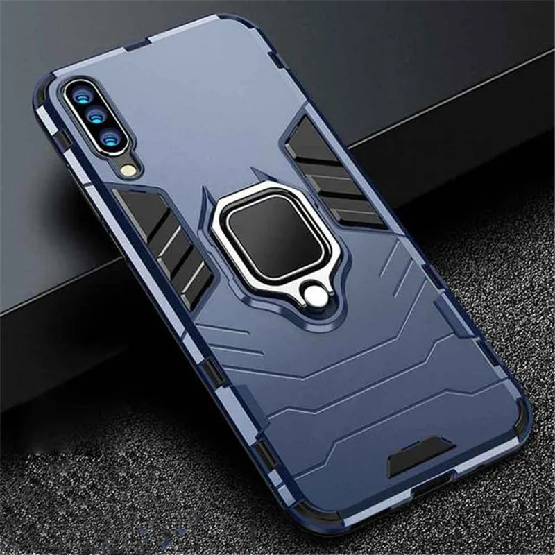 Shockproof Armor Case for Samsung Galaxy A10 A20 A30 A40 A50 A70 A80 A90 5G A30s A50s A02 Stand Holder Car Ring Phone Back Cover