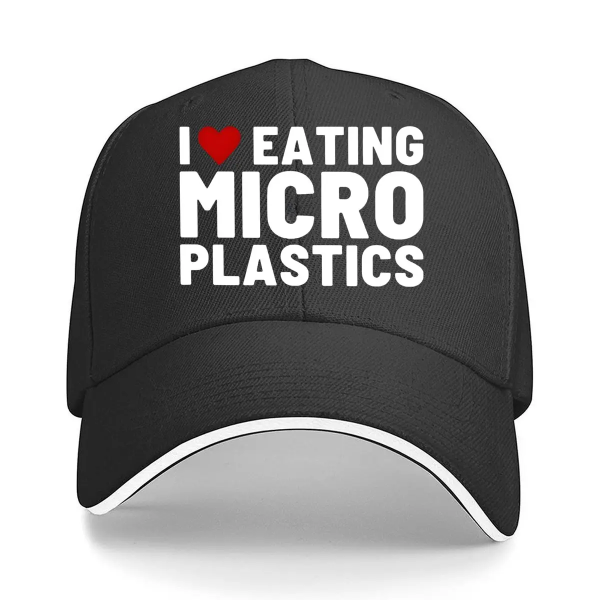 

Бейсбольная кепка-сэндвич с микропластиками и юмором с художественным принтом