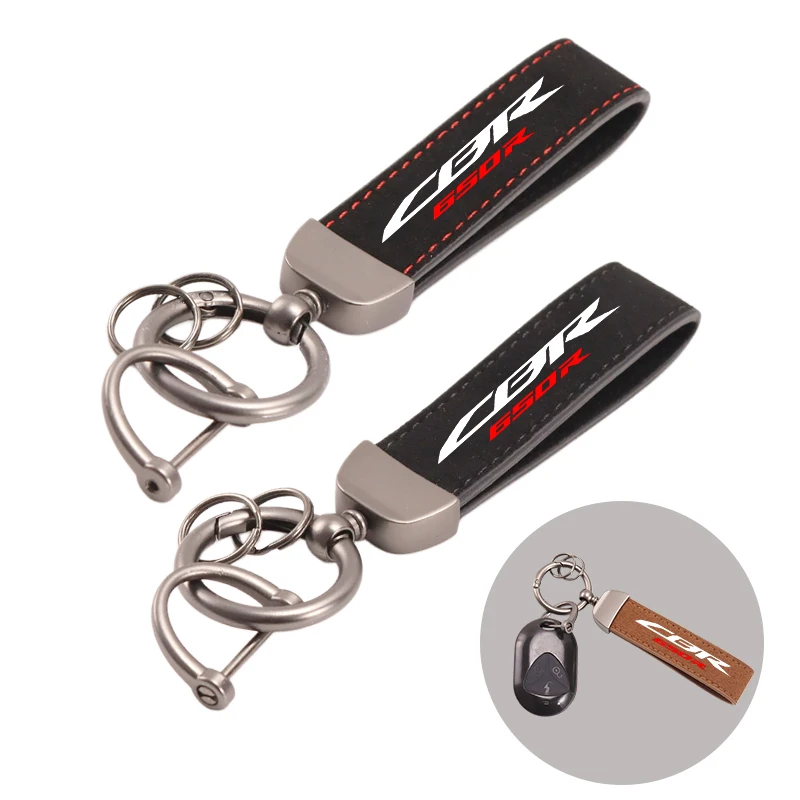 

For HONDA CBR650R CBR 650R 650 R CBR650 R Motorcycle Keyring Keychain Lanyard Gift Deluxe Horseshoe Buckle Jewelry