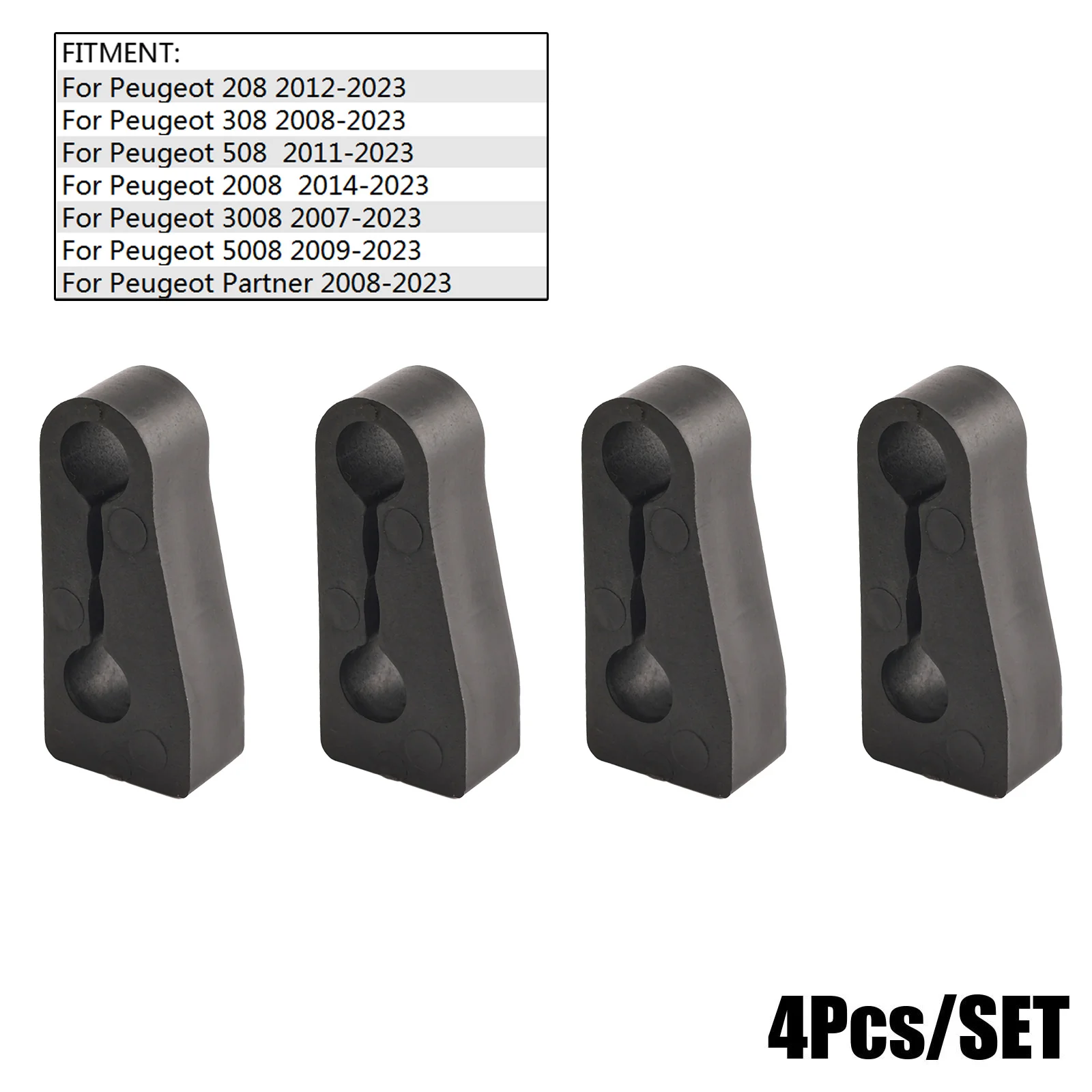 Door Lock Buffer Damper For Peugeot 208 308 508 2008 3008 5008 Partner Insulation Deaf Creaking Noise Seal Stopper Deadener
