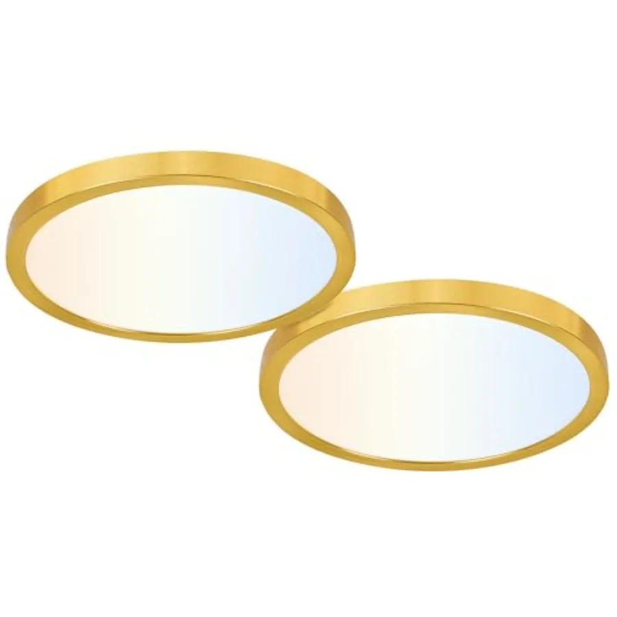 

Selectable CCT LED Round Flat Panel Light 24W 3000K/4000K/5000K Edge-Lit Flush Mount Ceiling Light Fixture for Kitchen Bedroom