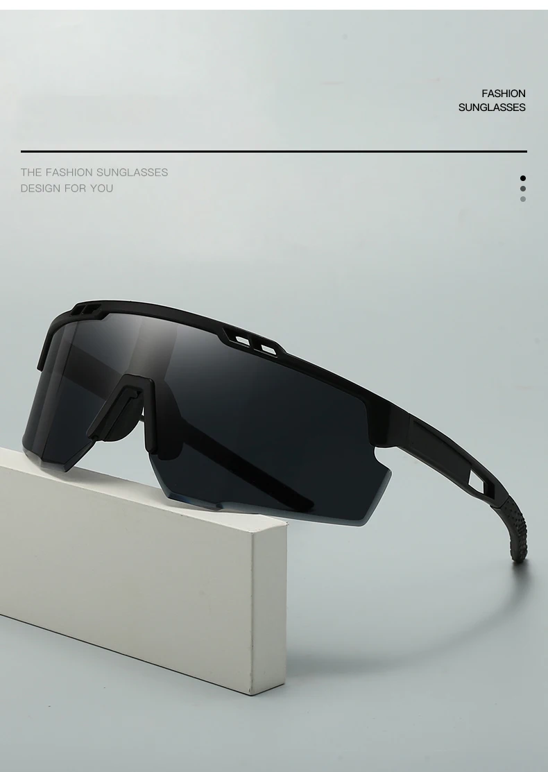 Neue Outdoor-Mode, winddichte Reitbrille mit großem Rahmen, integrierter UV-Schutz, Sport-Sonnenbrille 3254 – Detail 2