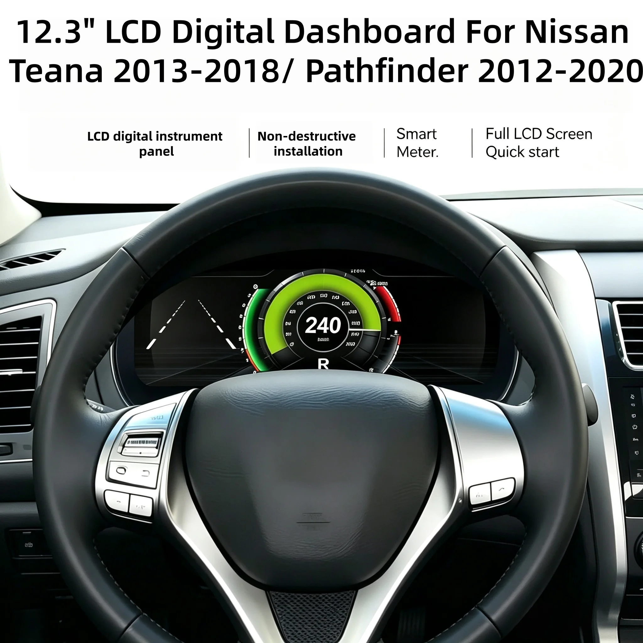 LCD Instrument Panel For Nissan Teana 2013-2018 For Nissan Pathfinder 2012-2020 LCD Instrument Cluster Speedmeter With Carplay