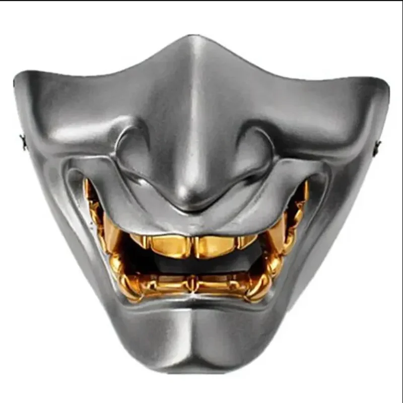 Longhorn Demon Prajna Mask Evil Ghost Mask Cosplay Overwatch Masquerade Masque Halloween Props Ghost Face Mask Peripheral Toy