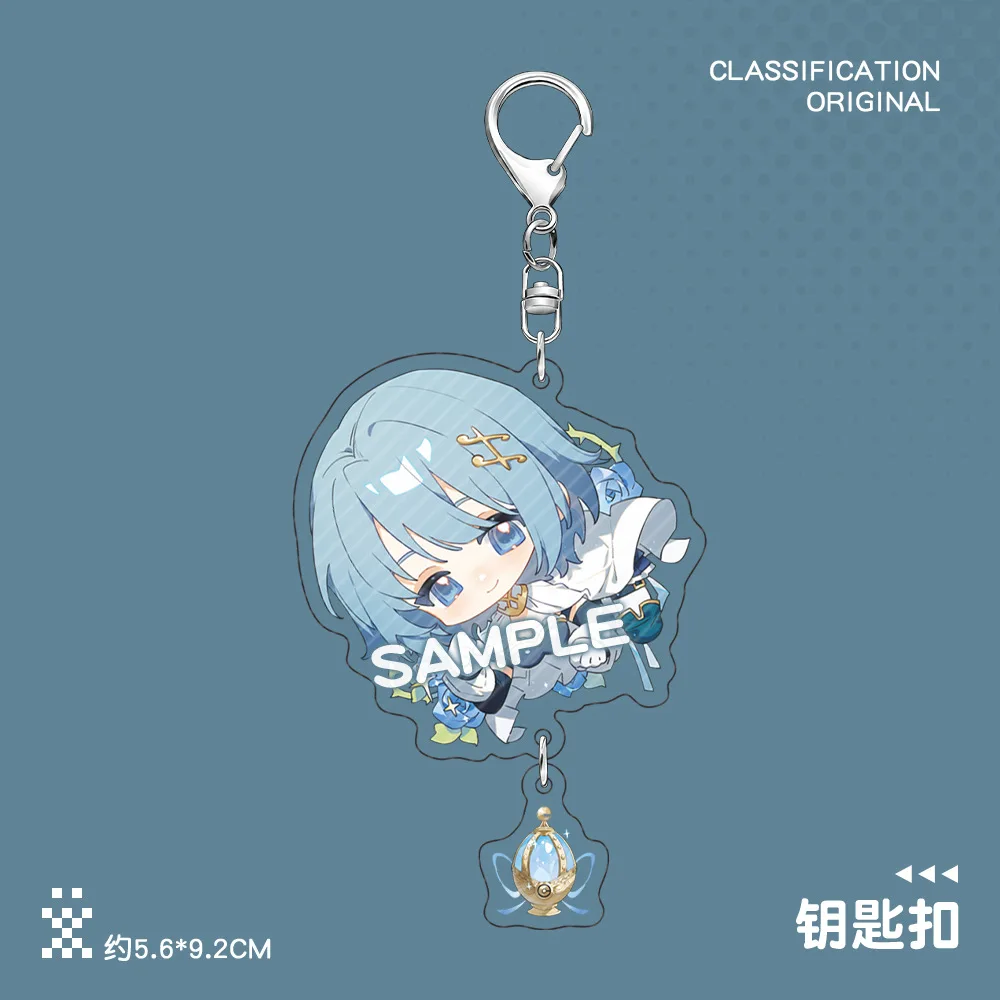 Anime Magic Girl Miki Sayaka Peripheral Keychain Badge Photo Card Sticker Paper Card Cover Laser Ticket Color Paper Collection