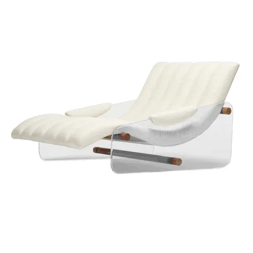 

Легкая роскошная модельная комната высокого класса, офис продаж, отель, прозрачный одноместный диван-стул, кабинет за окном, стул для чтения и лежанияC