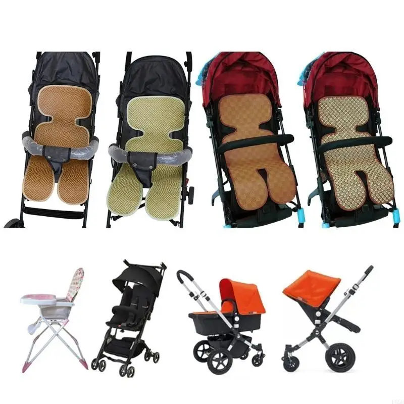 Almohadilla refrescante Universal para cochecito bebé H55B, forro para asiento cochecito, cojín suave para cochecito, y