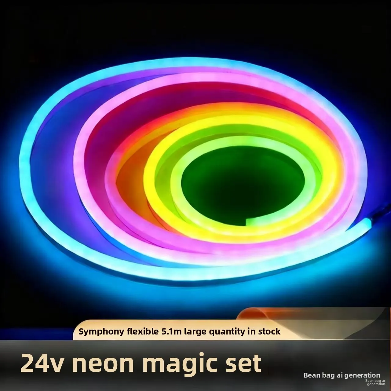 

Christmas courtyard atmosphere 5m to 10m Symphony neon flexible light strip set 5V remote control color change