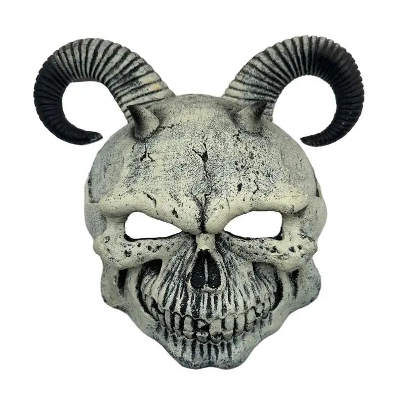 

39BB Masqueradess Mask Devil Demons Mask Goat Head Skull Mask for Halloween Masquerades Cosplay Costume Pu Foam Mask