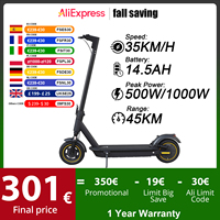 JUICEASE 1000W Scooter Electric 45KM Max Range AOVOPRO APP Smart Electric Kick Scooter 14.5AH 10 Inch Anti-puncture Tire Scooter