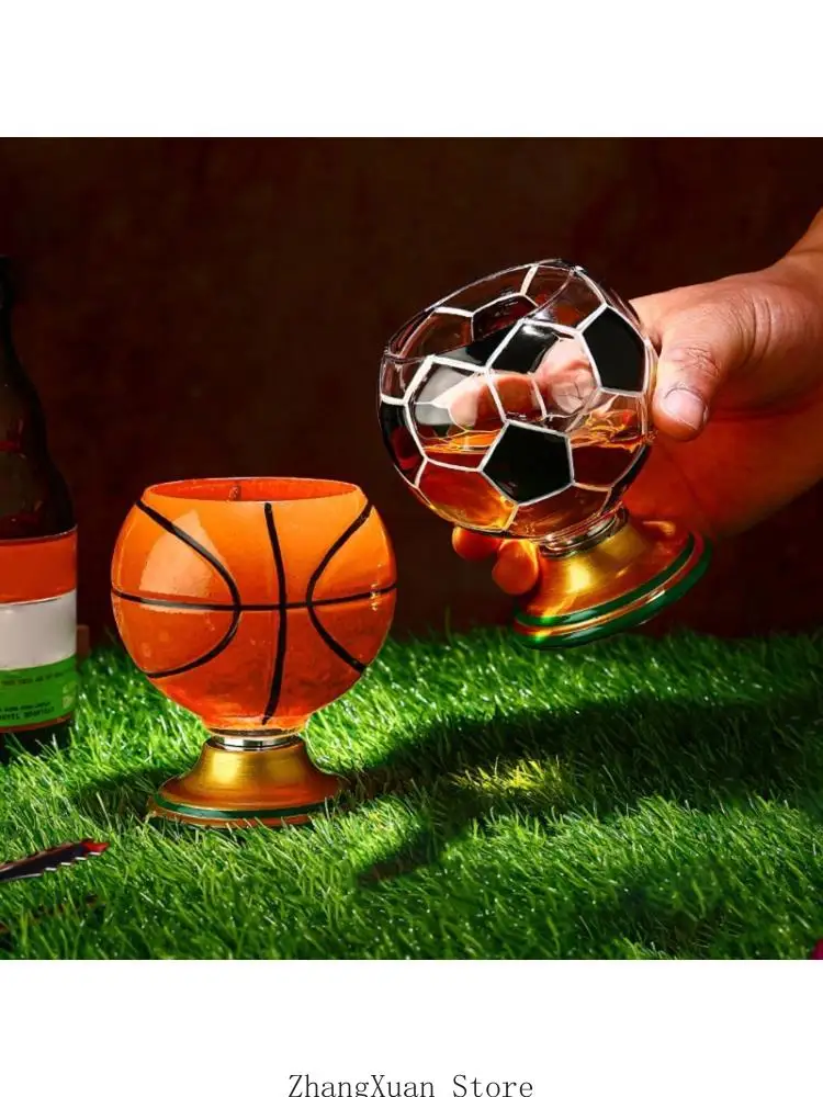 Rotatable Beer Glass Ball Cup Sports Themed Baseball Golf Soccer Replacement For Ball Cup Follower Decorative Accessories 3XUF