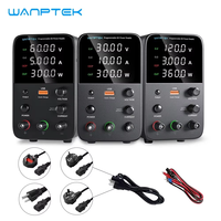 Wanptek Laboratory Power Supply Adjustable 30V 10A 60V 5A 120V 3A with USB Fast Charging Encoder Adjustment Lab DC Power Supply
