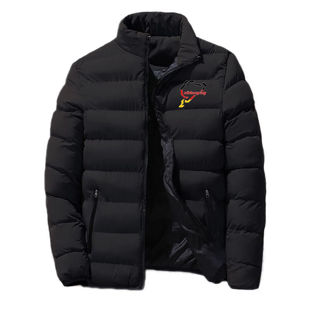 2026 Autumn And Winter Constant Temperature Comfort Warm Jacket Nürburgring Race Track Logo Print Men's Cardigan Coat Hoodies