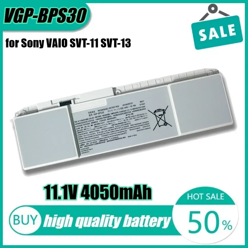 

11.1V 4050mAh 45Wh VGP-BPS30 Laptop Battery for Sony VAIO SVT-11 SVT-13 SVT131B11T SVT11113FA