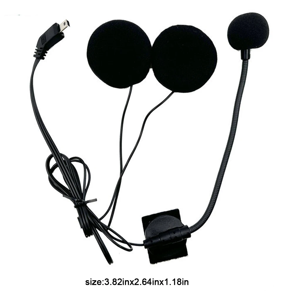 10핀 헤드폰 마이크 라디오 워키 토키 오토바이 인터콤 헤드셋 오토바이 풀 페이스 용 인터폰 헬멧 이어폰