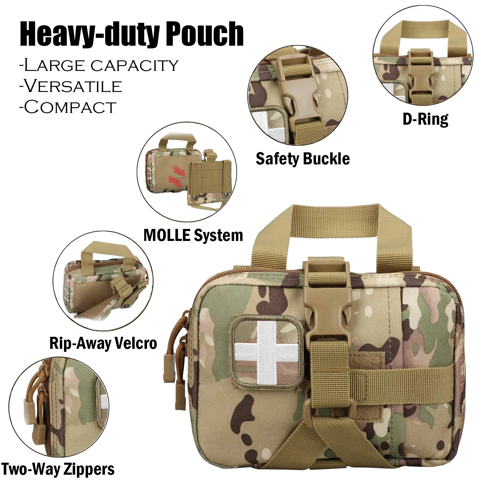 SanKe Rescue CUF IFAK First-Aid Kits EDC Trauma Combat Survival Kit Tourniquet Israeli Bandage Chest Seal Camping Medical Bag