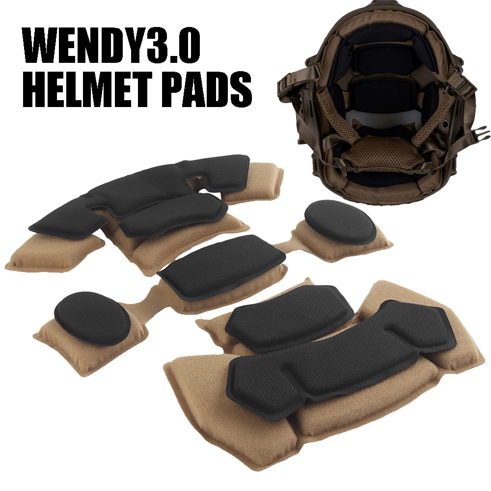 Tactical Helmet Gen3 Protective Pads for Wendy Fast MICH ACH EX Helmets Universal Replacement EX Helmet Internal Memory Foam Pad