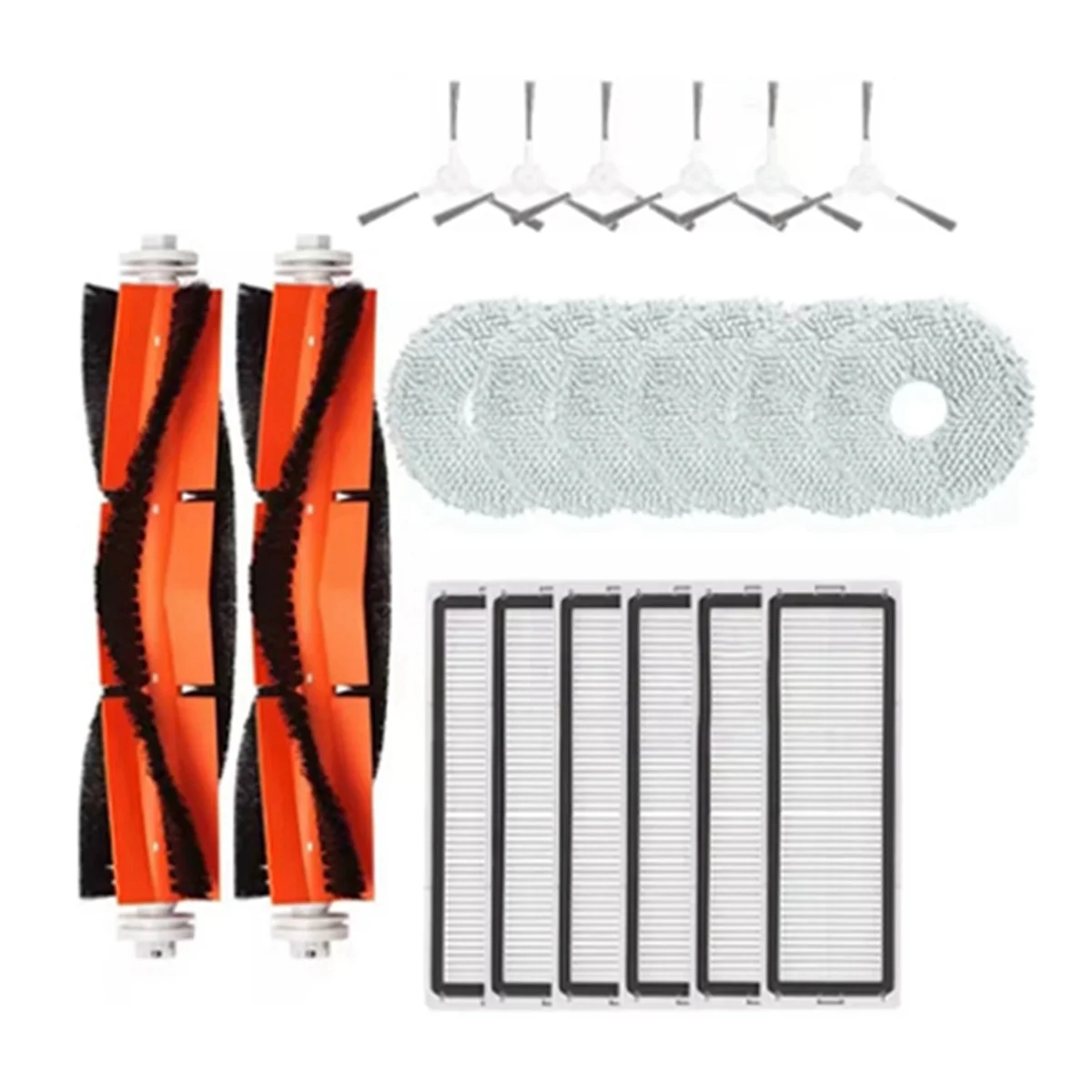 ใช้ได้กับหุ่นยนต์ดูดฝุ่น Xiaomi + / S10 PLUS อะไหล่ B105 S10แปรงด้านข้างหลักผ้าซับตัวกรอง HEPA