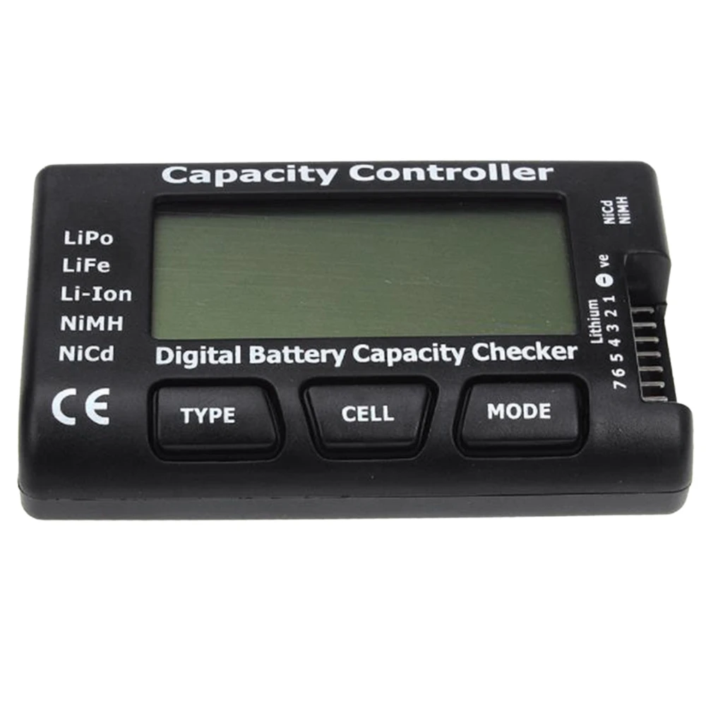 Cellmeter-7 Digital Battery Capacity Checker, RC Cellmeter 7 for Lipo Life Li-Ion Nimh