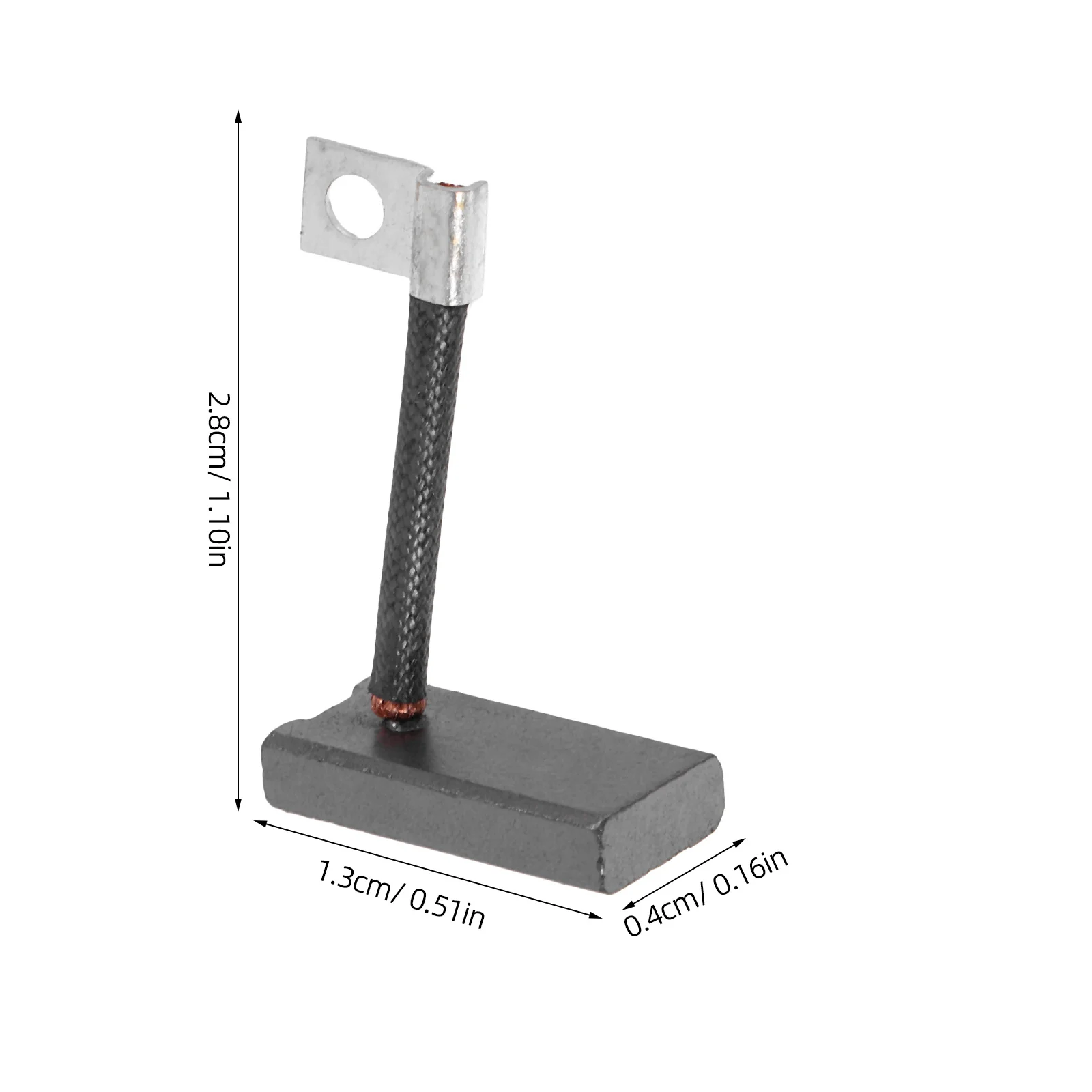 Zestaw szczotek węglowych do generatora rozrusznika wózka golfowego, 4 sztuki, niezawodne akcesoria silnikowe zapewniające płynną pracę i łatwy wymiana.