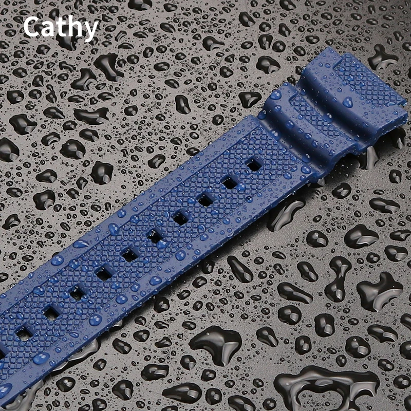 Silicone Watch Strap for Casio Sgw-500h 400 AE-1200 MRW-200 W Waterproof Sweat-Proof Resin Rubber Watchband Accessories18mm