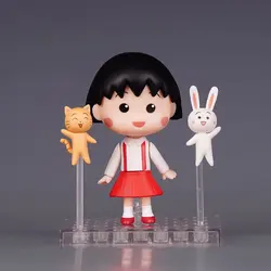 Anime Chibi Maruko chan 1500 Cute girl Articulated Model Figure toy Christmas Gift 10cm