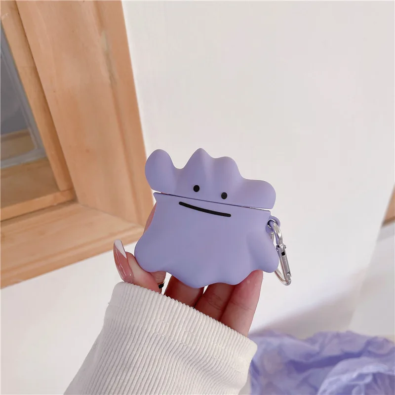 3D Cartoon Purple Monster Case for AirPods Pro2 Airpod Pro 1 2 3 Bluetooth Earbuds Charging Box Protective Earphone Case Cover