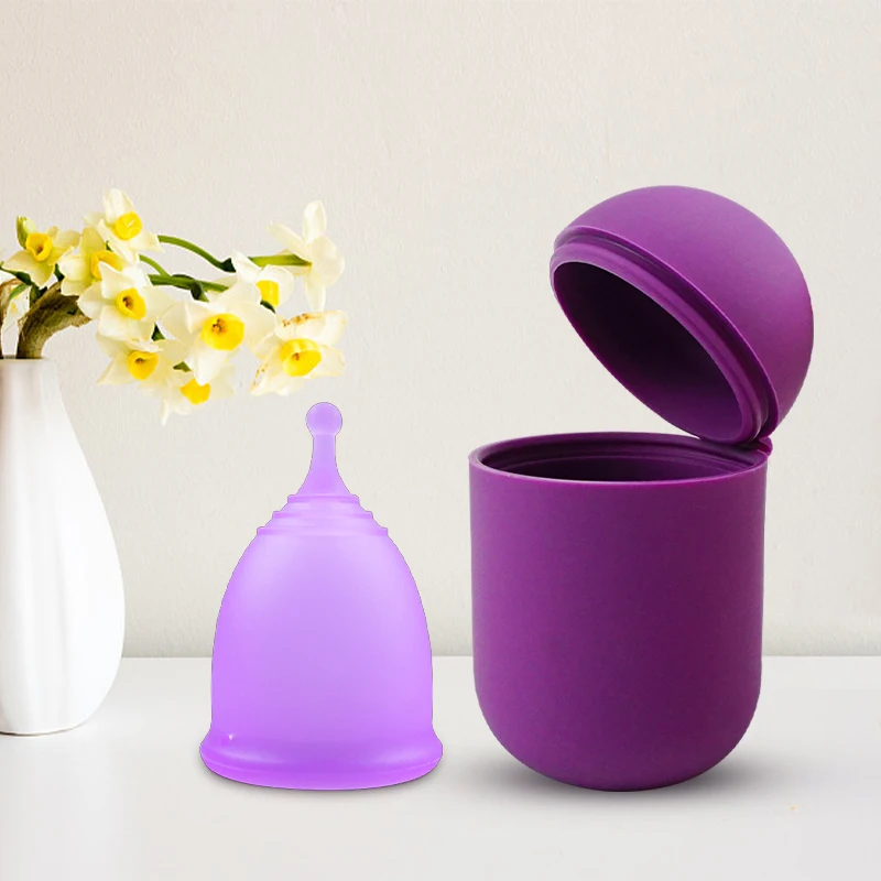 Silicone Case Sterilizer Bpa-Free Cleaner Container To Clean And Store Menstrual Cups Sterilizer