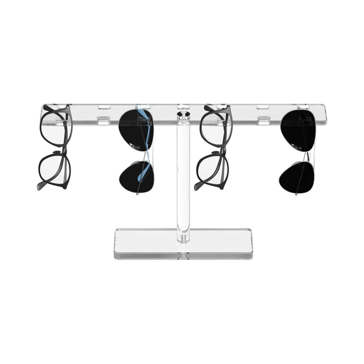 1 Pcs Acrylic Eyeglasses Frame Stand Clear Sunglasses Rack Sunglass Organizer Display Eyewear Glasses Holder Stand