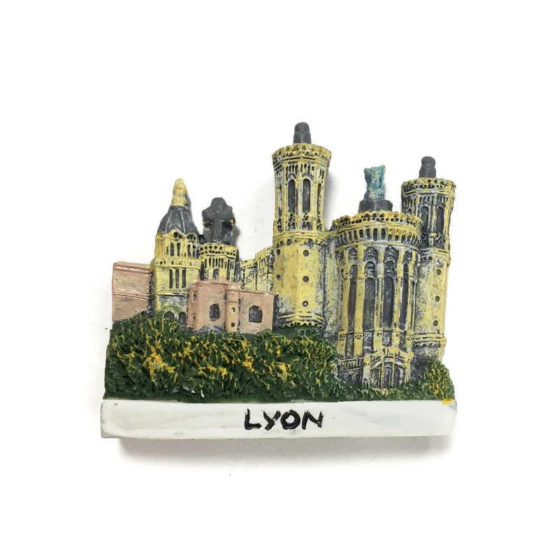 

‌ LYON Знаменитая архитектура Смола Магнит на холодильник Декоративная наклейка Сувенир ‌
