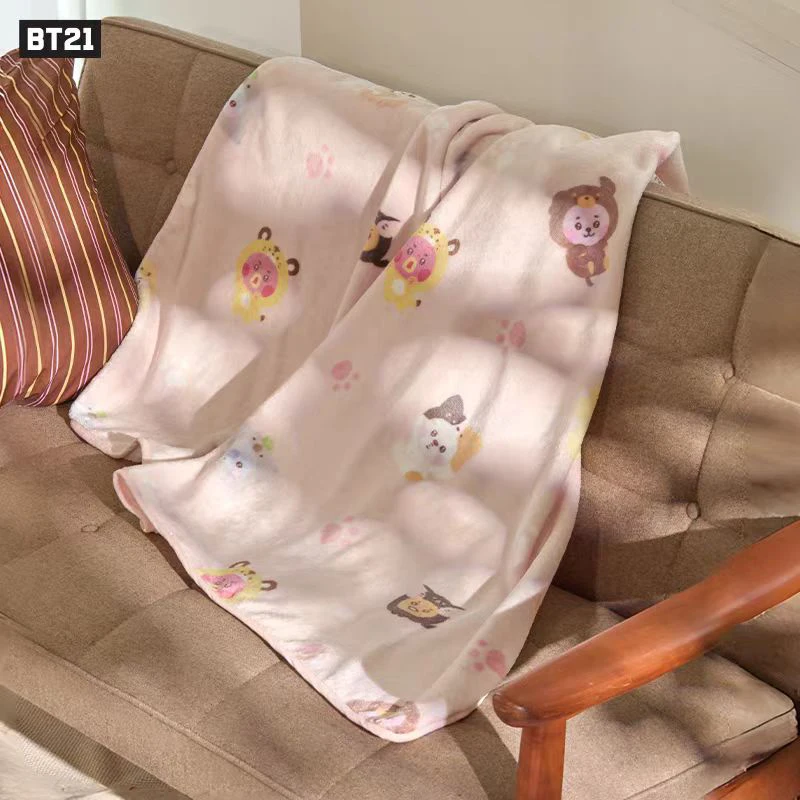 

linefriends bt21 baby Zoo second generation series Winter and autumn thin blanket gift collectibles cute decorations
