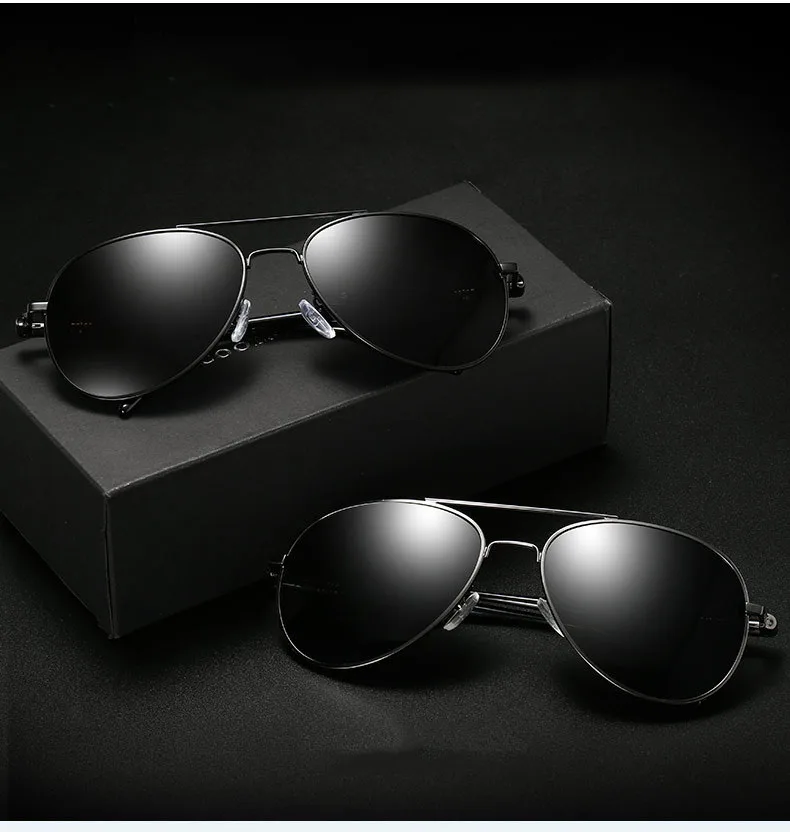 Legierung Pilot getönte Lesesonnenbrille Männer klassisch täglich schwarz fertig Presbyopie Brillen Outdoor Shade Brillen – Detail 5